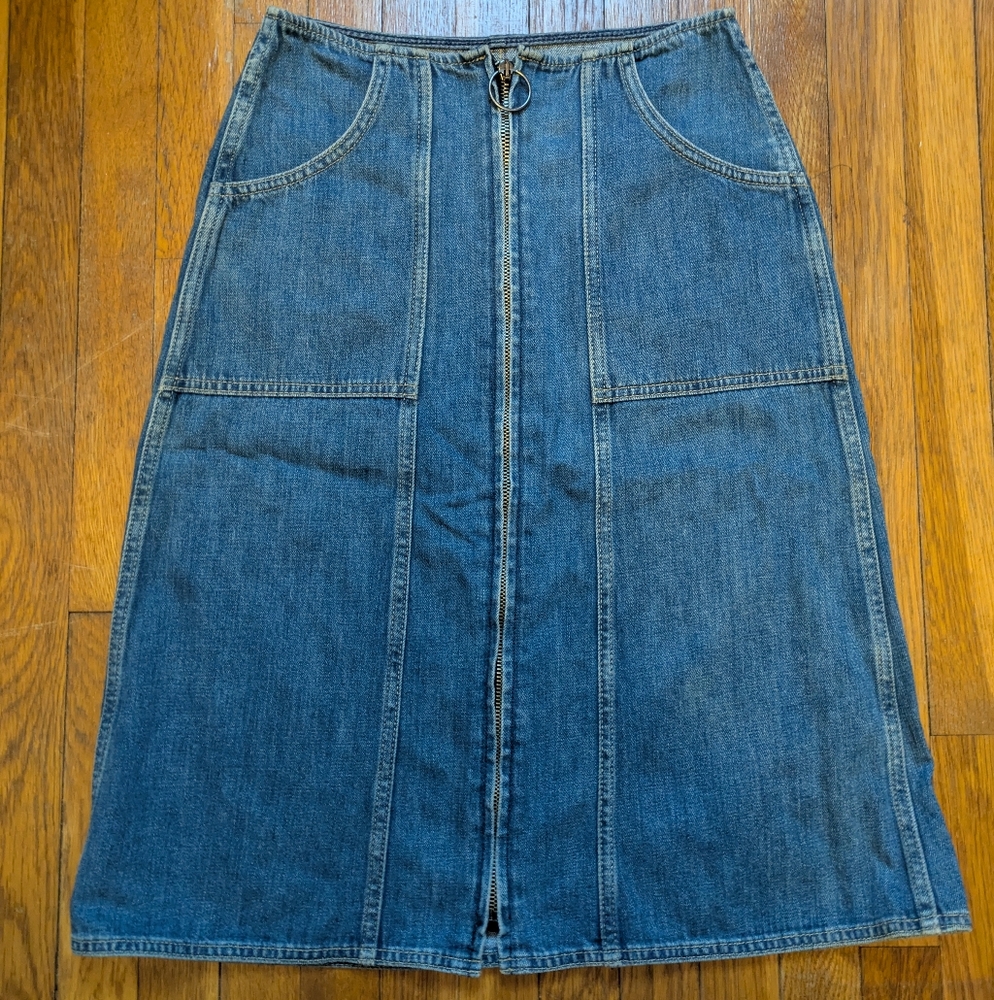 Made in Heaven Denim Midi Skirt
